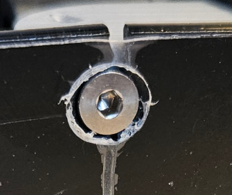 Cracked 2mm PMMA panel
