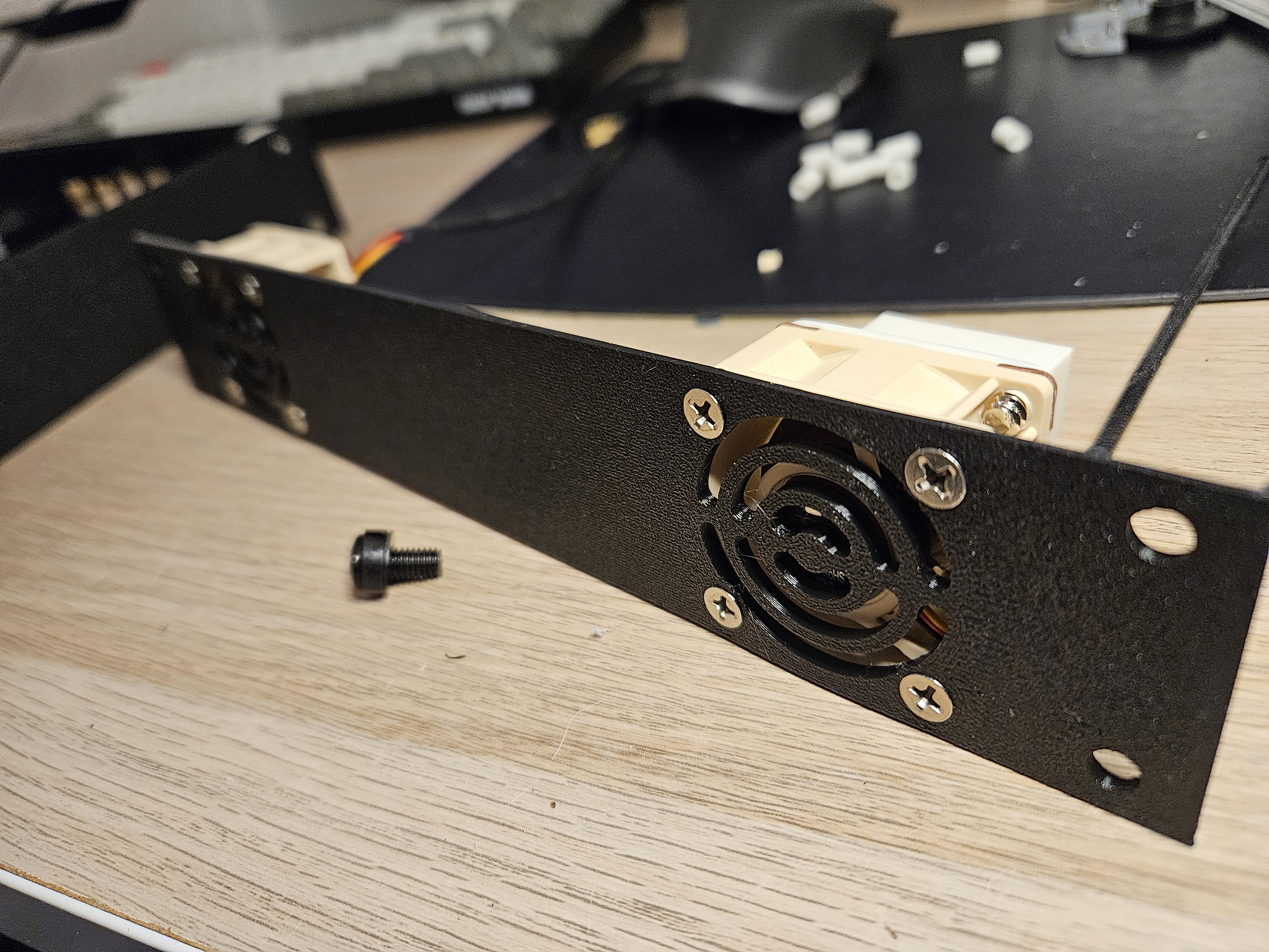 front panel with fan