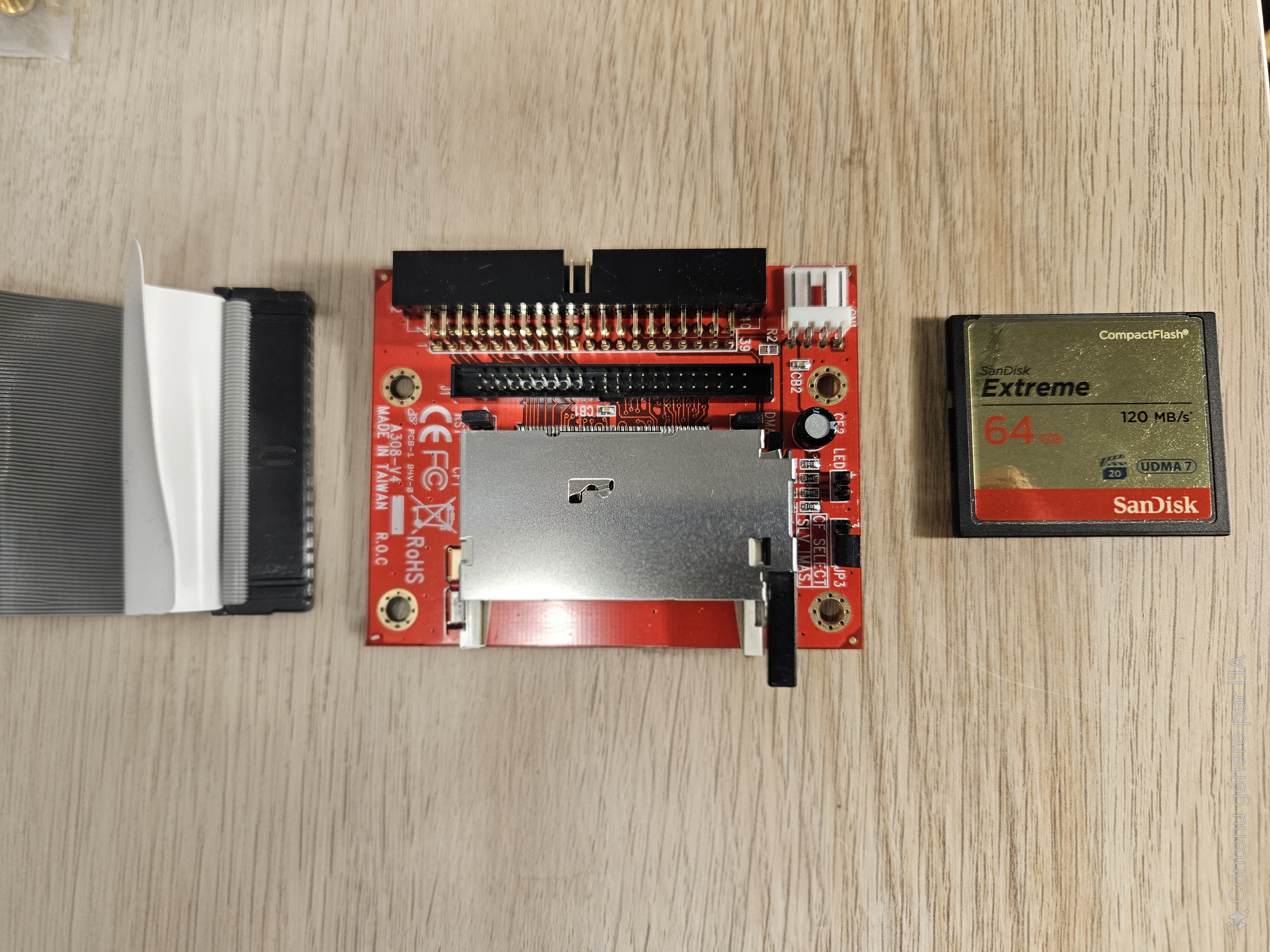 ide adapter + cf card