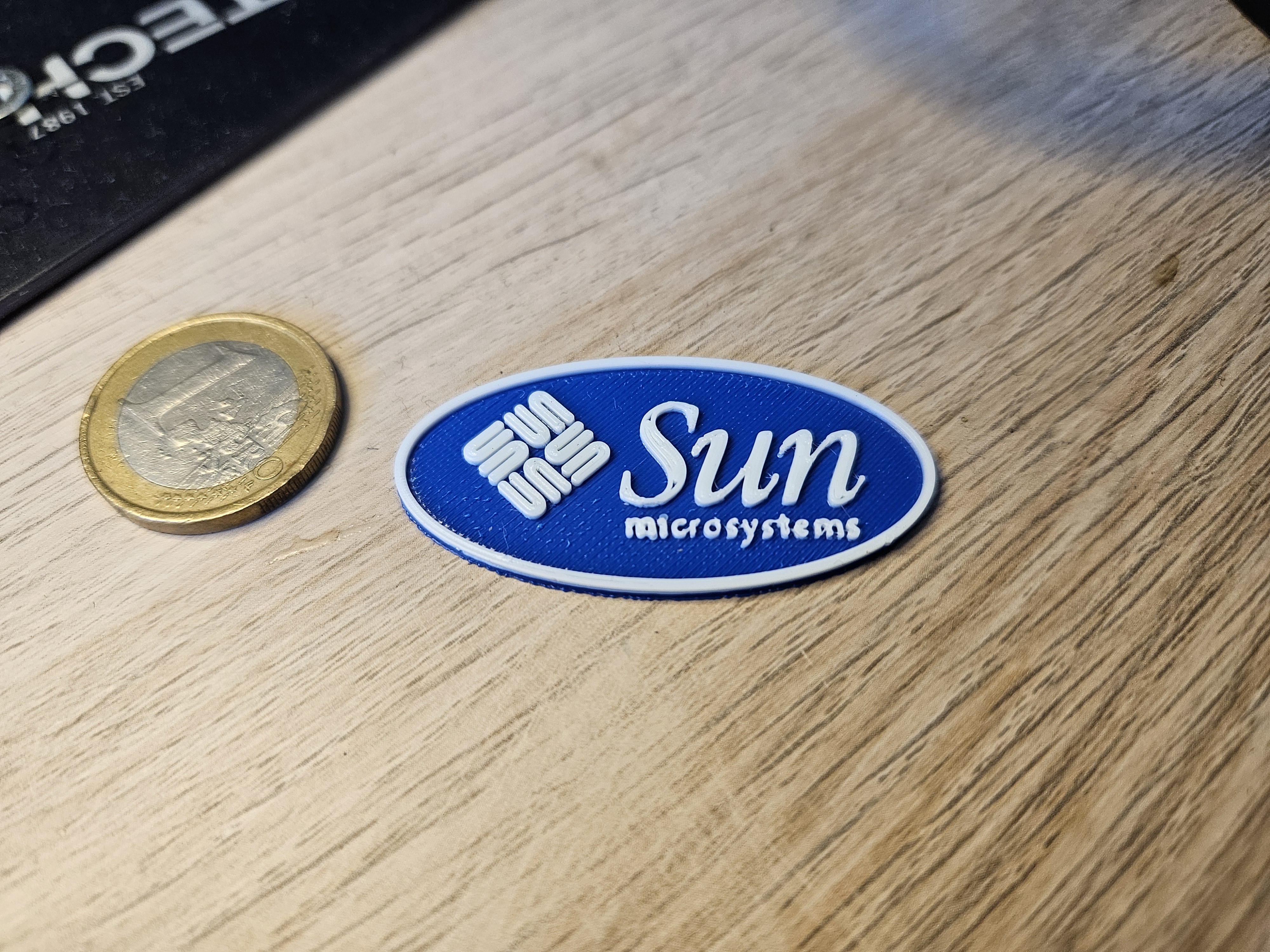 3D printed Sun logo