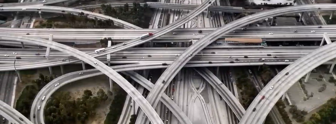Complex Highway Interchange